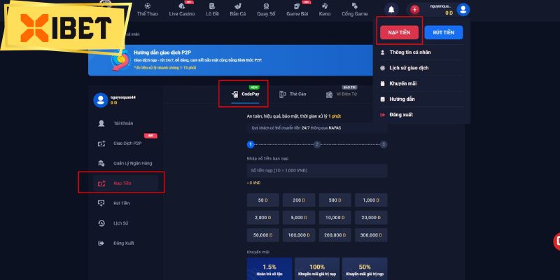 Nạp Tiền Xibet Nhận Thưởng Liền Tay Tăng Vốn Chơi Mỗi Ngày 3 Hoàn tất giao dịch với từng phương thức